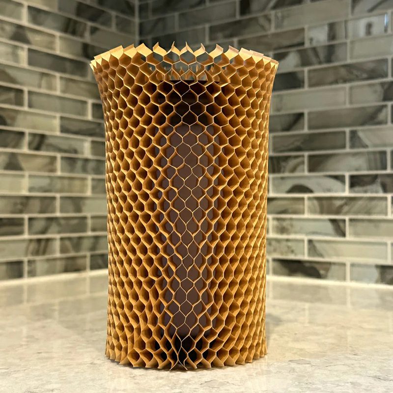 Honeycomb Paper Bottle Protective Sleeve